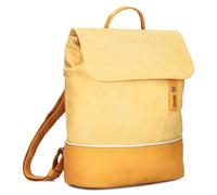 Zwei Damen City-Rucksack Jana JR13 Damenrucksack 7 Liter, sportlich-eleganter Look bicolor, DIN-A4 Größe, weiches Kunstleder, Rückenpolsterung, Hauptfach mit Reißverschluss (sunny)