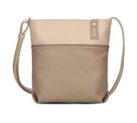 Zwei Umhängetasche Jana J10 – Crossbody 5 l, 29 cm, Canvas-Bicolor – Hazel, inkl. Kosmetikbeutel