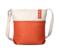 Zwei Damen-Umhängetasche JANA J10 Crossbody 5 l Canvas-Bicolor inkl. Kosmetikbeutel – Papaya