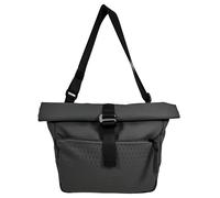 Zwei Sling Bag JONA JO100 - Crossbody Umhängetasche 8-9 L für Damen & Herren - Rolltop-Design, erweiterbar - Sportlich-moderne Schultertasche, Rucksack-Alternative, robust & wasserabweisend (black)