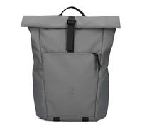 Zwei® Unisex Rucksack JONA JOR350 - Laptop-Rucksack 15" mit Rolltop, Seiteneingriff, Volumenerweiterung, gepolstertem Rücken & Gurten - wasserabweisend & robust für Alltag, Uni & Reisen (stone)