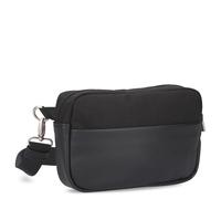 Damen Hip Bag Kim KIH30 Wasserabweisende Bauchtasche 1 Liter (24 x 15 cm) aus hochwertigem Hydroflex-Kunstleder, strapazierfähige Crossbody Bag, 3-in-1 Brusttasche, Gürteltasche & Hüfttasche (Black)