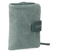 Zwei Kleine Damen Geldbörse M.Wallet MW5 Portemonnaie mit Druckknopf & Reißverschluss-Münzfach, 6 Kartenfächern, 4 Einsteckfächern, 1 Scheinfach (Cord-sage)