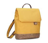 Zwei kleiner Damen City-Rucksack Olli OR80-4 Liter wasserabweisend gepolstertes Trennfach, Hauptfach mit Reißverschluss, Magnet-Verschlusskappe, Handyfach, robuster wasserfester Boden (yellow)