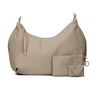 Zwei LOLA LO200 XXL Shopper Volumen erweiterbar (17-21 L) große Damen Umhängetasche & Schultertasche in Moon Bag Design, 4-tlg Taschen-Set inkl. Zip-Pouch, Mini-Pouch & Schlüsselanhänger