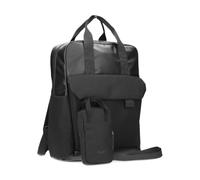 Zwei LOU LUR160 Tages-Rucksack + Handytasche, Laptopfach & gute Ausstattung (black)