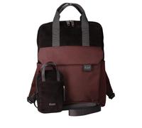 Zwei LOU LUR160 Tages-Rucksack + Handytasche, Laptopfach & gute Ausstattung (cord-espresso)