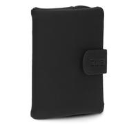 Zwei Geldbörse M.Wallet MW5 Damen – weiches Kunstleder, 6 Kartenfächer, Nubuk Schwarz