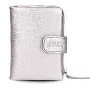 Zwei Mademoiselle Geldbörse 10 cm silberfarben