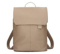Zwei Damen City-Rucksack Mademoiselle.M MR13 Tagesrucksack 7 Liter, gepolstertes Laptopfach, Magnet-Verschlussklappe, Hauptfach mit Reißverschluss, Rückenpolsterung (hazel)