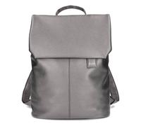 Zwei Mademoiselle.M Daypack 35 cm Laptopfach silberfarben