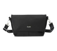 Zwei Damen Handtasche Mademoiselle.M M40 kleine Umhängetasche 1 Liter breite Crossbody-Bag mit Magnetklappe & Reißverschluss klassisch-elegant (noir)