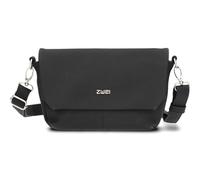 Zwei Umhängetasche Mademoiselle M40 – Crossbody 28 cm, Nubuk-Black, Magnetklappe & Reißverschluss
