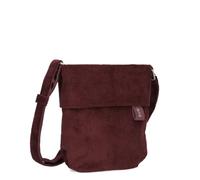 Zwei Schultertasche Mademoiselle M45 22 cm mit Schlüsselring – Cord-Bordeaux