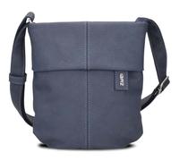 Zwei Kleine Damen Handtasche Mademoiselle.M M45 Mini-Bag 2 Liter Umhängetasche mit Geheimfach & Hauptfach mit Reißverschluss, verstellbarer Schultergurt, inkl. Schlüsselring (nubuk-blue)