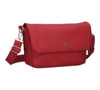 Zwei Damen Handtasche Mademoiselle.M M60 Umhängetasche 3 Liter breite Crossbody-Bag Magnetklappe Reißverschluss inklusive Schlüsselband klassisch-elegante Abendtascher (lipstick)