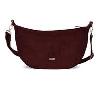 Zwei Damen Handtasche Mademoiselle.M M70 Moon-Bag 4 Liter Trend-Tasche in Halbmond-Form vielseitig als Bauchtasche Crossbody-Bag Abendtasche Umhängetasche zu tragen (cord-bordeaux)