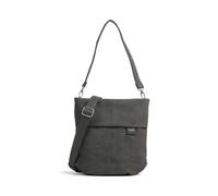 Zwei Mademoiselle.M M90 Beuteltasche dunkelgrau, Lederimitat, Damen