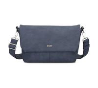 Zwei Umhängetasche Mademoiselle M60, 33 cm, Laptopfach, Nubuk-Blue