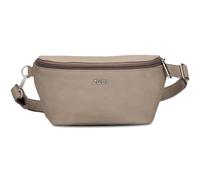 Zwei Damen Hip Bag Mademoiselle.M MH4 Bauchtasche 25 cm 1 Liter, Crossbody Bag wasserabweisend, 3-in-1 Bequeme Brusttasche, Gürteltasche & Hüfttasche (Nubuk-Cappuccino)