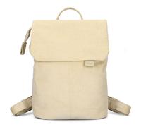 Zwei Damen City-Rucksack Mademoiselle.M MR13 Tagesrucksack 7 Liter, gepolstertes Laptopfach, Magnet-Verschlussklappe, Hauptfach mit Reißverschluss, Rückenpolsterung, klassisch-elegant (cord-creme)