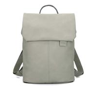 Zwei Damen City-Rucksack Mademoiselle.M MR13 Tagesrucksack 7 Liter, gepolstertes Laptopfach, Magnet-Verschlussklappe, Hauptfach mit Reißverschluss, Rückenpolsterung (sage)