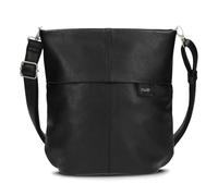 Zwei Damen Handtasche Mademoiselle.M M90 Umhängetasche 6 Liter klassische Crossbody Bag, weiches Kunstleder, Schulter-Tasche inklusive zweitem kurzen Gurt (noir)