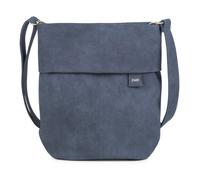 Zwei Damen Handtasche Mademoiselle.M M12 Umhängetasche 7 Liter Crossbody Bag, Schultertasche in DIN-A4-Größe, Schlüsselring, Geheimfach, inkl. extra kurzen abnehmbaren Schultergurt (nubuk-blue)