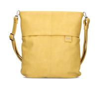 Zwei Damen Handtasche Mademoiselle.M M12 Umhängetasche 7 Liter Crossbody Bag, Schultertasche in DIN-A4-Größe, Schlüsselring, Geheimfach, inkl. extra kurzen, abnehmbaren Schultergurt (lemon)