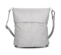 Zwei Damen Handtasche Mademoiselle.M M12 Umhängetasche 7 Liter Crossbody Bag, Schultertasche in DIN-A4-Größe, Schlüsselring, Geheimfach, inkl. extra kurzen, abnehmbaren Schultergurt (nubuk-ice)