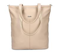 Zwei Damen Shopper Mademoiselle.M M145 große Schultertasche 10 Liter Tote Bag aus wasserabweisendem Kunstleder inkl. zusätzlicher langer Schultergurt als Umhängetasche zu tragen (oat)