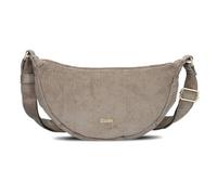 Zwei Damen Handtasche Mademoiselle.M M50 Moon-Bag 2 Liter Trend-Tasche in Halbmond-Form vielseitig als Bauchtasche Crossbody-Bag Abendtasche Umhängetasche zu tragen (cord-mocca)