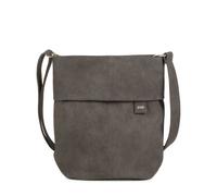 Zwei Damen Handtasche Mademoiselle.M M12 Umhängetasche 7 Liter Crossbody Bag, Schultertasche in DIN-A4-Größe, Schlüsselring, Geheimfach, inkl. extra kurzen, abnehmbaren Schultergurt (nubuk-stone)