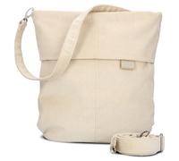 Zwei Damen Handtasche Mademoiselle.M M12 Umhängetasche 7 Liter Crossbody Bag, Schultertasche in DIN-A4-Größe, Schlüsselring, Geheimfach, inkl. extra kurzen, abnehmbaren Schultergurt (cord-creme)
