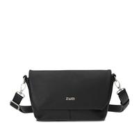 Zwei Damen Handtasche Mademoiselle.M M40 kleine Umhängetasche 1 Liter breite Crossbody-Bag mit Magnetklappe & Reißverschluss klassisch-elegant (noir)