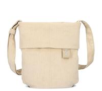 Zwei Kleine Damen Handtasche Mademoiselle.M M45 Mini-Bag 2 Liter Umhängetasche mit Geheimfach & Hauptfach mit Reißverschluss, verstellbarer Schultergurt, inkl. Schlüsselring (cord-creme)