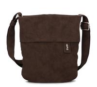 Zwei Umhängetasche Mademoiselle.M M45 Mini-Bag 2 L mit Reißverschluss & Geheimfach, nubuk-espresso