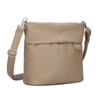Zwei Damen Handtasche Mademoiselle.M M8 Crossbody Bag 3 L Umhängetasche aus Kunstleder mit Geheimfach & Hauptfach mit Reißverschluss, inkl. kurzem & langen abnehmbaren Schultergurt (hazel)