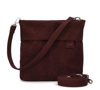 Zwei MADEMOISELLE.M M8 Umhängetasche Crossbody Bag Schultertasche (nubuk-bordeaux)