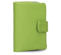 Zwei Damen Geldbörse MW5 weiches Kunstleder (13x10x3cm) Brieftasche aus hochwertigem Kunstleder mit Druckknopf & Reißverschluss, Geldbörse mit Münzfach, 6 Kartenfächern, 1 Scheinfach (Kiwi)