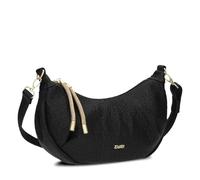 Zwei Moon Bag Lola LO70 elegante Halbmondtasche (4 Liter) Schultertasche mit verstellbarem Gurt, 2 Mesh-Innenfächer, herausnehmbarer Schlüsselanhänger, vielseitige Damen Trend-Tasche (black)