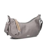 Zwei Moon Bag Lola LO70 elegante Halbmondtasche (4 Liter) Schultertasche mit verstellbarem Gurt, 2 Mesh-Innenfächer, herausnehmbarer Schlüsselanhänger, vielseitige Damen Trend-Tasche (grey)