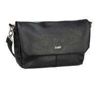 Zwei Damen Handtasche Mademoiselle.M M60 Umhängetasche 3 Liter breite Crossbody-Bag Magnetklappe Reißverschluss inklusive Schlüsselband klassisch-elegante Abendtasche (noir)