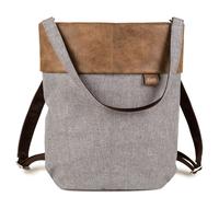 Zwei Olli Rucksack OR12, Ice (Grau / Braun),