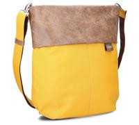 Zwei Damen Umhängetasche Olli OT12 Crossbody-Bag 7 Liter strapazierfähige & wasserabweisende Schultertasche, hochwertige Qualität, Schlüsselring, zusätzlicher Schultergurt, Geheimfach (yellow)