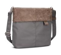 Zwei Damen Handtasche Olli OT8 Umhängetasche 3 Liter klassische Crossbody Bag wasserabweisend robust strapazierfähig Bicolor Design Schultertasche inkl. 2 Schultergurte kurz & lang (rock)