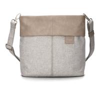 Zwei Damen-Handtasche Olli OT8 – Crossbody 3L, wasserabweisend, bicolor, inkl. 2 Gurte (sand)
