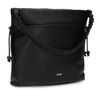 Zwei Perla PE140 Schultertasche schwarz, Lederimitat, Damen