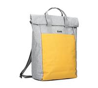 Zwei Rolltop-Rucksack Benno BE260 wasserabweisender Laptop-Rucksack 16/18 L robustes Material viele Fächer + Schlüsselband + Flaschenhalter, perfekt für Freizeit, Uni, Büro, zeitloses Design (yellow)