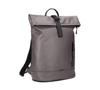 Zwei Rolltop-Rucksack CARGO CAR200 Laptop-Rucksack wasserfest 12/14 Liter leichter Tagesrucksack mit Schlüsselband, Trennfächer & Schlaufe für Fahrradlicht, sportlich-modern (stone)